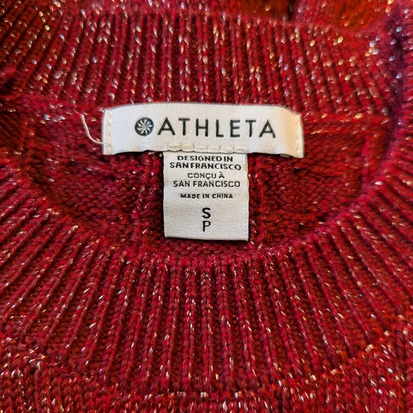 Athleta Crossroads Red Sweater - Picture 4 of 7